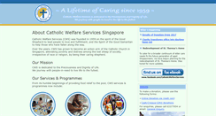 Desktop Screenshot of catholicwelfare.org.sg